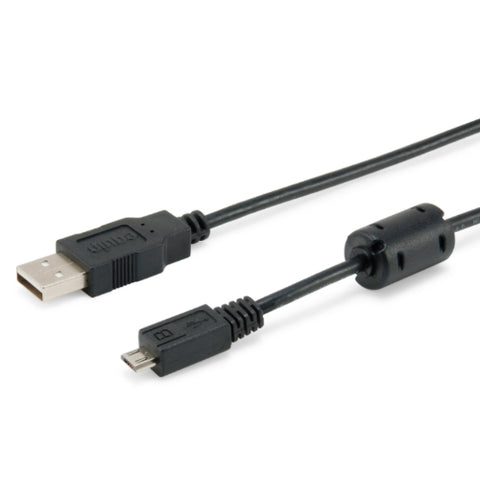 Cable usb 2.0 equip tipo a -  micro usb tipo b 1.8m con ferrita