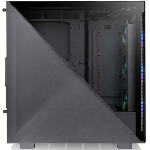 Caja ordenador torre atx thermaltake divider 300tg argb negro cristal templado -  ventilador argb: 3x120mm front