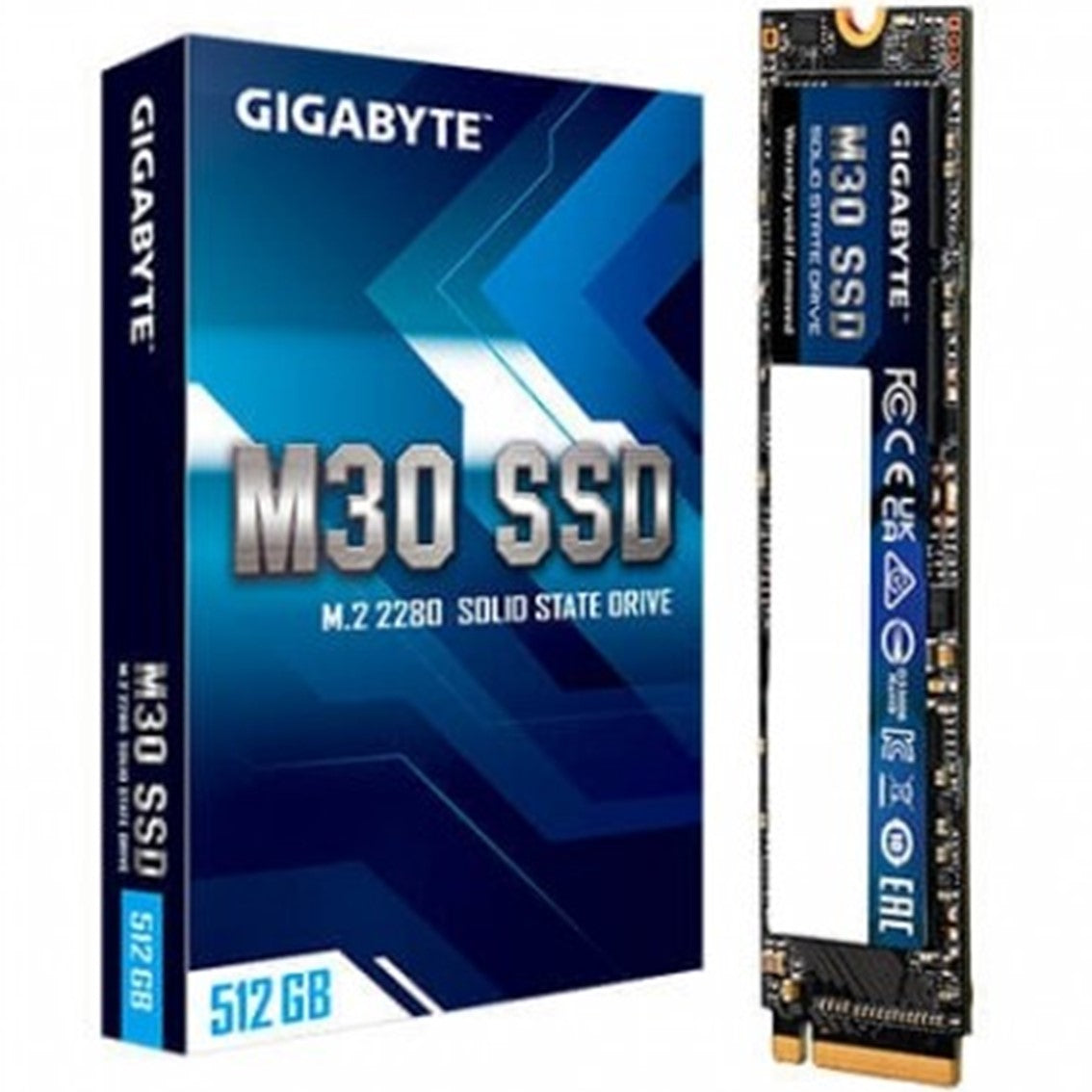 Disco duro m2 ssd 512gb pcie3 gigabyte m30 2280 - l: 3500 mb - s e: 2600 mb - s