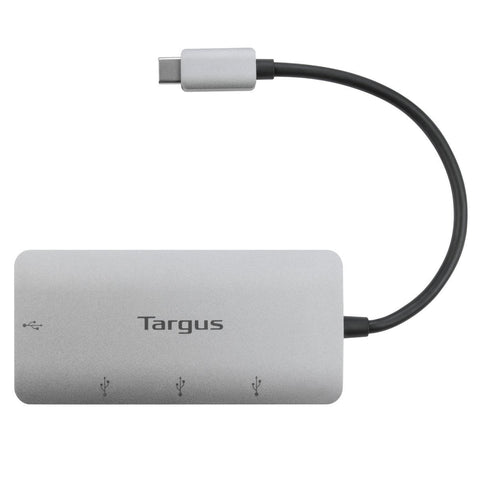 Adaptador targus usb - c a 4xusb 3.0 plata