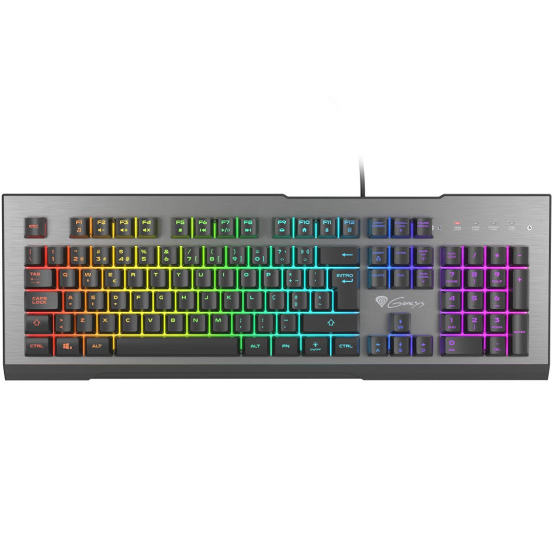 Teclado gaming genesis rhod 500 rgb portugues backlight programable