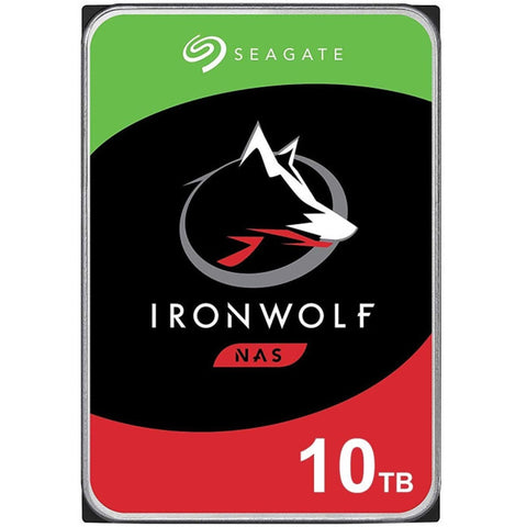Disco duro interno hdd seagate ironwolf nas st10000vn0008 10tb 3.5pulgadas 7200rpm -  256mb -  sata3