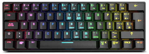 Teclado mini krom gaming kluster rgb wireless