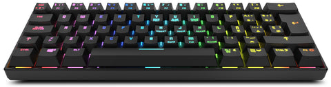 Teclado mini krom gaming kluster rgb wireless