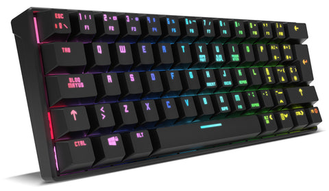 Teclado mini krom gaming kluster rgb wireless