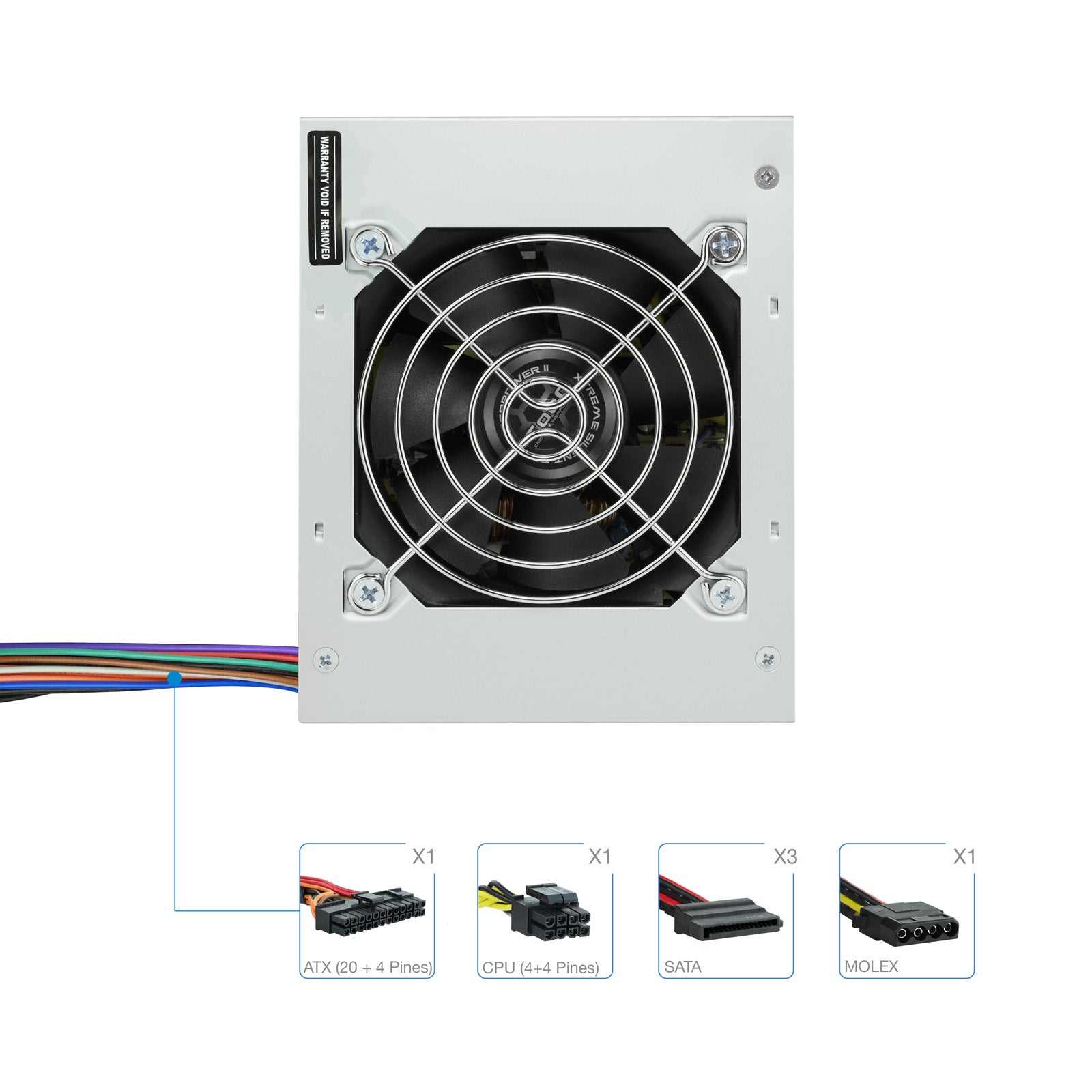 Fuente alimentacion tooq ep - ii sfx matx tqep - 500s - sfx 500w