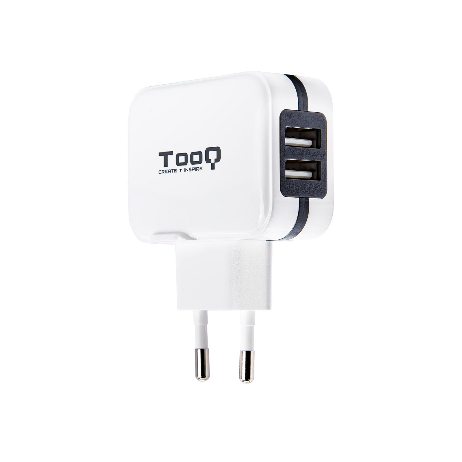 Cargador pared usb tooq tqwc - 11s02wt 2xusb 3.4 blanco