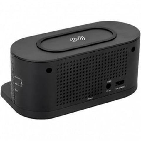 Radio despertador spc gisli negro pantalla led -  2xalarmas -  radio fm -  m.sleep -  carga wireless