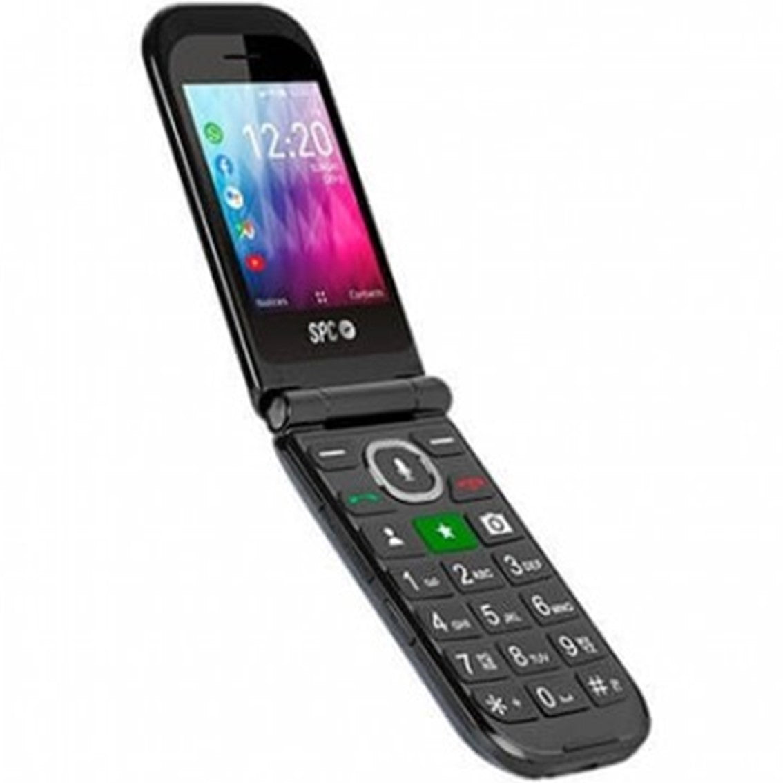 Telefono movil spc jasper 4g whatsapp black tipo tapa -  1.44pulgadas -  micro sd -  radio -  bluetooth -  wifi