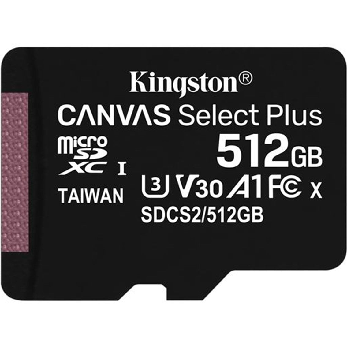 Tarjeta memoria micro sdxc 512gb kingston canvas select +  adaptador cl10 - r: 100mb - s  w:85mb - s