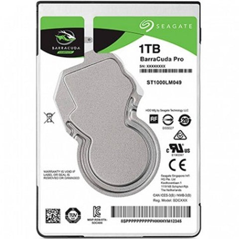 Seagate barracuda pro hard disk 2.5 1tb sata 3 128mb