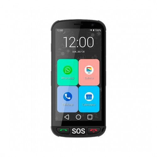 Telefono movil smartphone spc apolo black quadcore -  5pulgadas -  16gb - msd -  radio -  bt -  5+2mp -  android 10 -  whatsapp