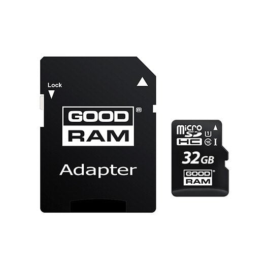 Goodram micro sd mem 32gb  m1aa cl10 uhs - i+adapt