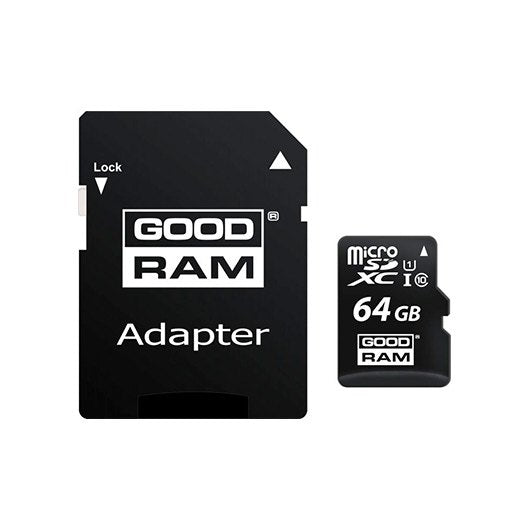 Goodram micro mem sd 64gb m1aa cl10 uhs - i+adapt