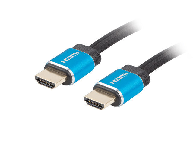 Cable hdmi lanberg m - m v2.0 premium certificate 1m negro