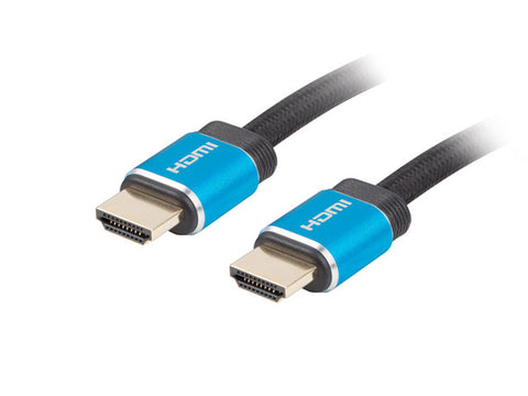 Cable hdmi lanberg m - m v2.0 premium certificate 1m negro