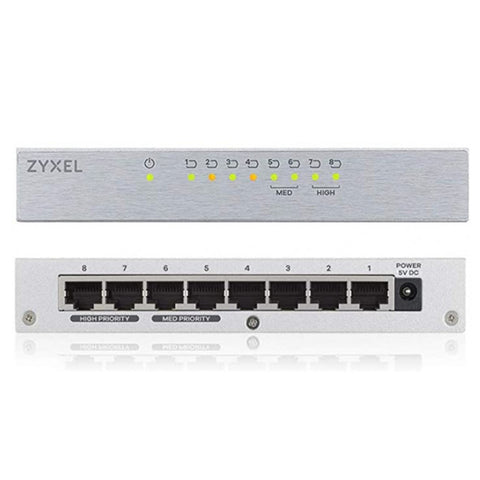Switch 8 puertos zyxel gs - 108bv3 10 - 100 - 1000 no gestionable - l2