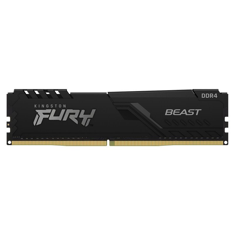 Memoria ram ddr4 16gb kingston - 2666mhz - pc4 21300 - fury beast negro - cl 16