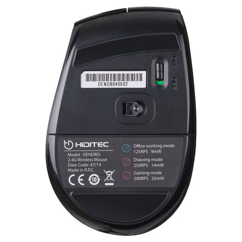 Mouse raton hiditec inalambrico dendro 2000dpi