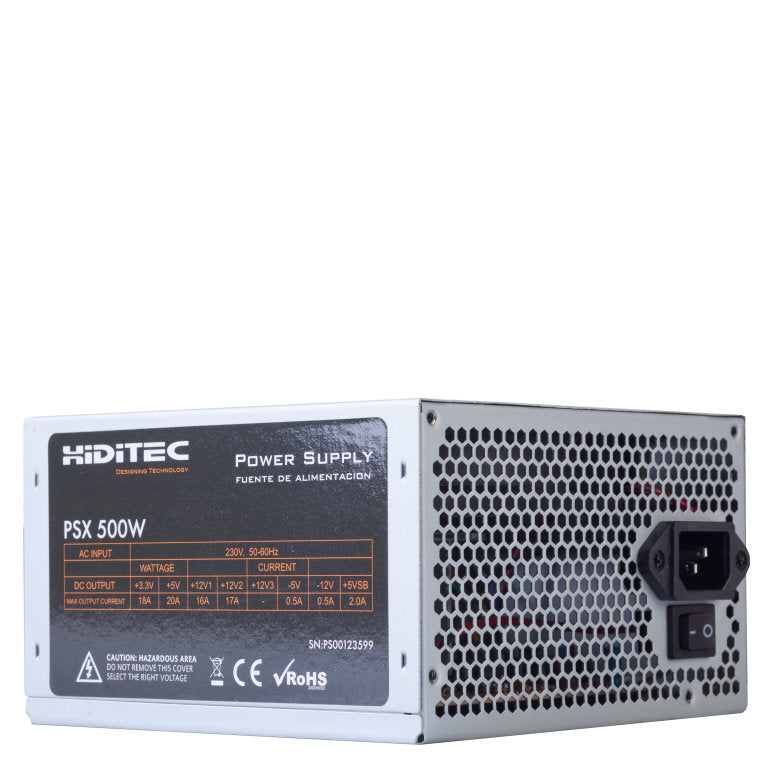 Fuente de alimentacion hiditec psu atx psx 500w (hpr)