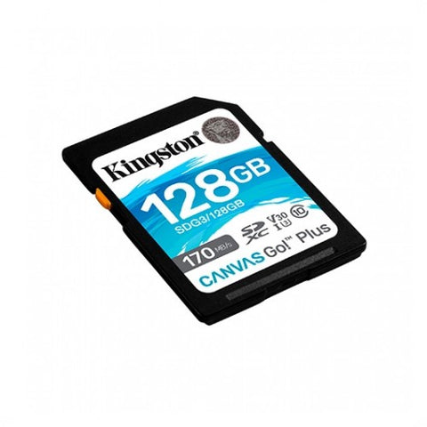 Tarjeta memoria sdxc 128gb kingston canvas go uhs - i cl10 r: 170mb - s  w:90mb - s