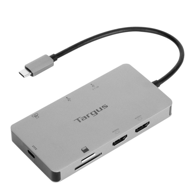 Docking station targus tipo c a 2x hdmi 2.0 2x usb - a plata