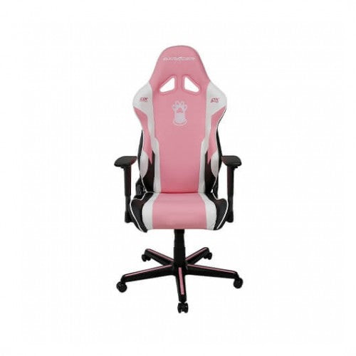 Silla gaming dxracer racing pink - white incluye cojines cervical y lumbar -  gc - r95 - pwm - z1 - 81