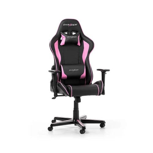 Silla gaming dxracer formula black - pink incluye cojines cervical y lumbar -  gc - f08 - np - h3