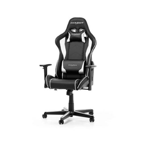 Silla gaming dxracer formula black - white incluye cojines cervical y lumbar -  gc - f08 - nw - h3