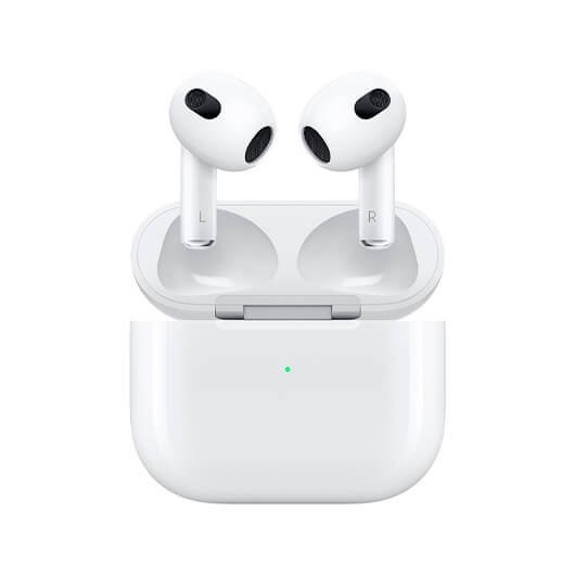 Auriculares apple airpods 3ª generac.2021 e.carga microfono -  bt 5.0 -  chip h1 -  resist.agua -  carga inalambrica