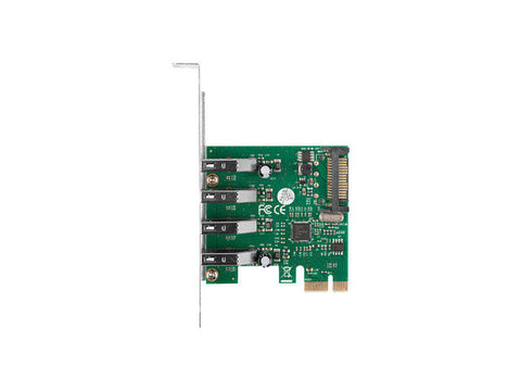 Tarjeta pci express lanberg x1 a 4x usb tipo a 3.1 gen1 low profile