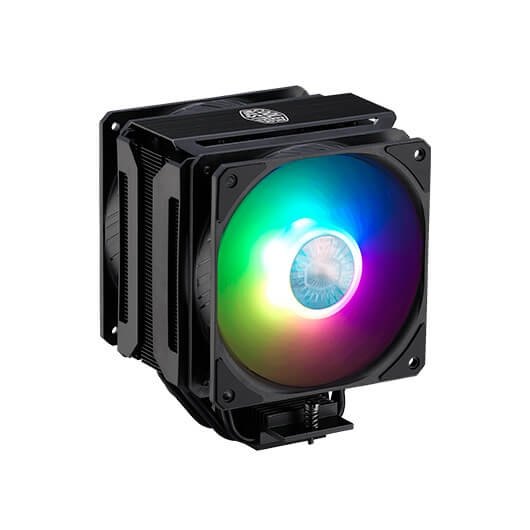 Disipador coolermaster masterair ma612 stealth argb ven 2x120mm argb -  altura 158mm -  multisocket