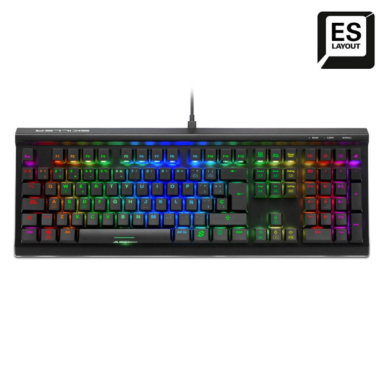 Teclado gaming sharkoon sgk60 mecanico rgb red switch