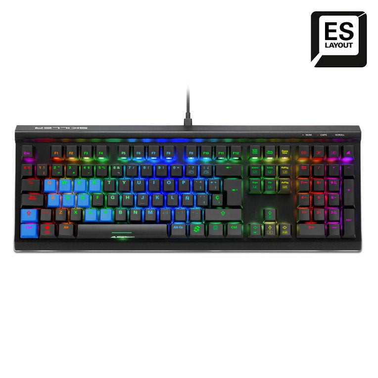 Teclado gaming sharkoon sgk60 mecanico rgb red switch