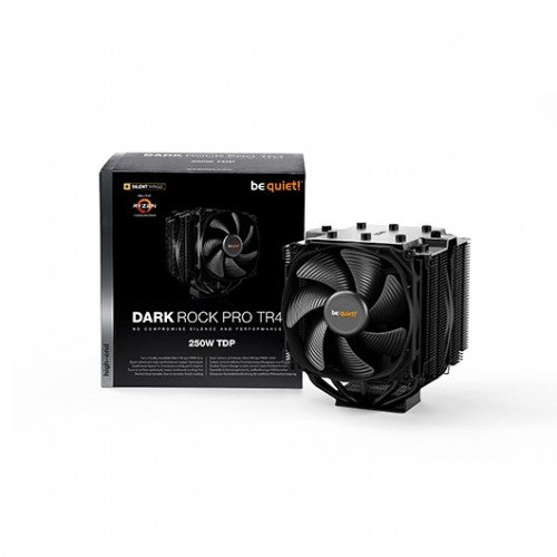 Ventilador disipador cpu be quiet! dark rock pro tr4 bk023 145mm altura - socket amd tr4 - 2xventiladores