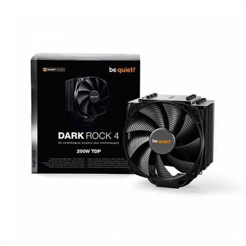 Ventilador disipador cpu be quiet dark rock 4 159mm altura - compatible intel y amd - bk021