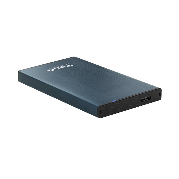 Caja externa tooq tqe - 2527pb 2.5pulgadas 9 -5 mm sata usb 3.0 - 3.1 azul