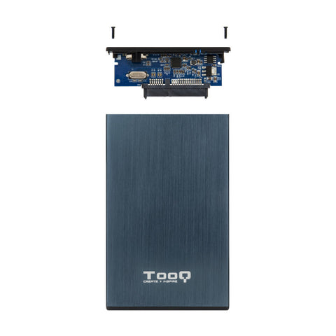 Caja externa tooq tqe - 2527pb 2.5pulgadas 9 -5 mm sata usb 3.0 - 3.1 azul