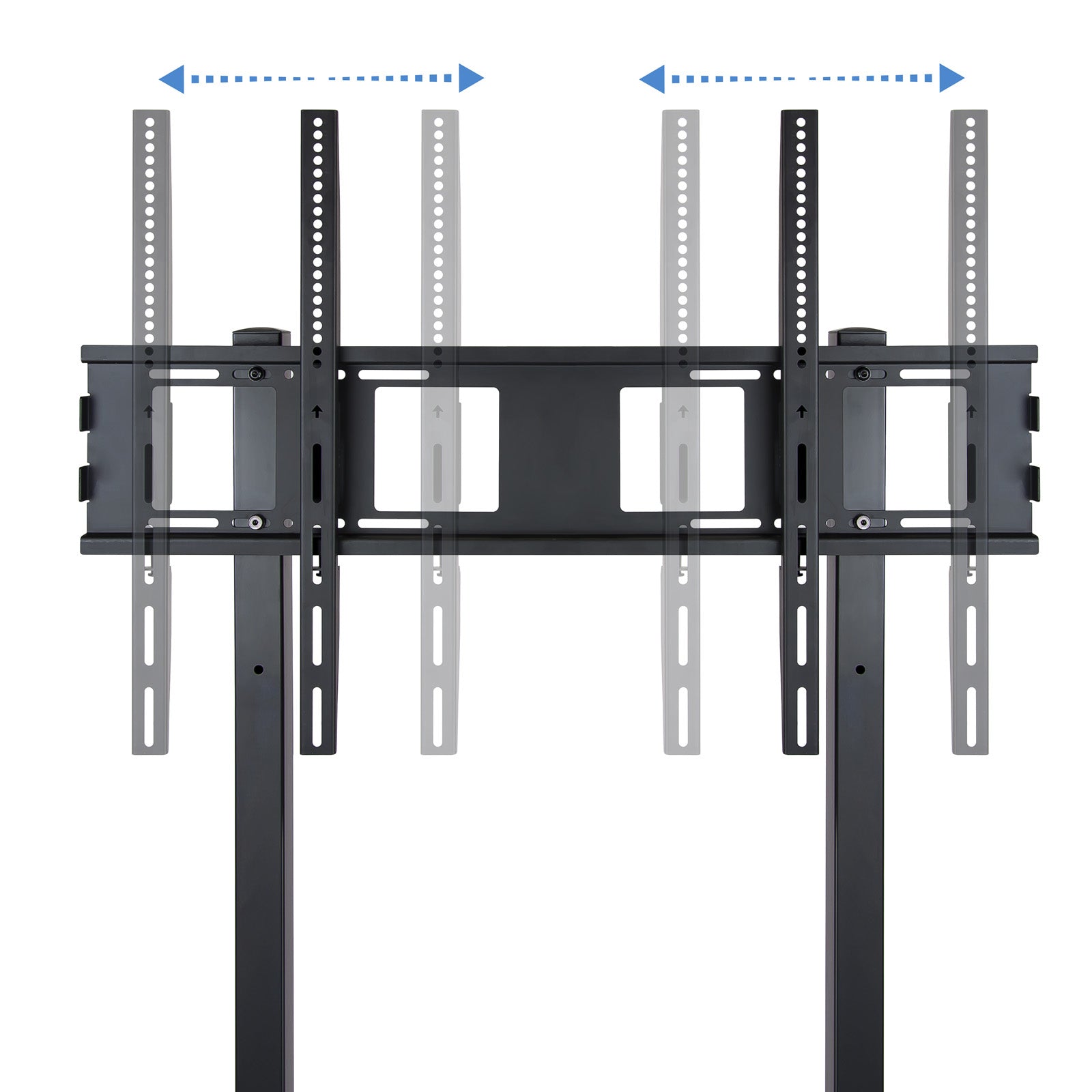 Soporte tv de suelo con ruedas tooq fs20100m - b 37pulgadas - 100pulgadas carga maxima 150kg