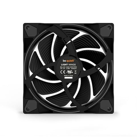 Ventilador 140x140 be quiet light wings high speed 2200rpm -  pwm -  argb