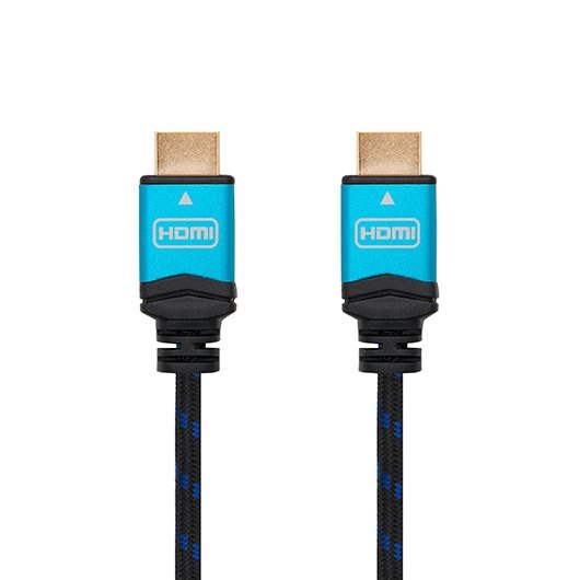 Cable hdmi (a) to hdmi (a) 4k 1.5m nanocable black  m - m - 60hz -  18gbps -  v2.0 -  trenzado