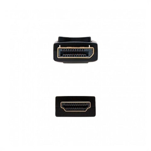 Cable display port - m a hdmi - m 3m nanocable negro 4kx2k -  3m -  conectores oro