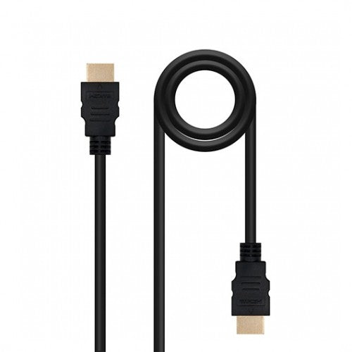 Cable hdmi(a) a hdmi(a) 4k 1m nanocable negro macho - macho -  60hz -  18gbps -  v2.0