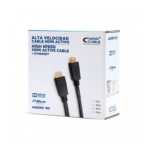 Cable con ferrita hdmi macho - macho 15m nanocable v1.4