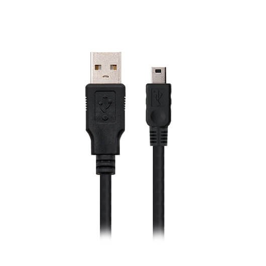 Cable usb(a) 2.0 a mini usb(b) nanocable 1.8m -  macho - macho -  negro