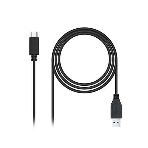 Cable usb(a) 3.1 a usb(c) 3.1 nanocable 1.5m negro -  macho a macho