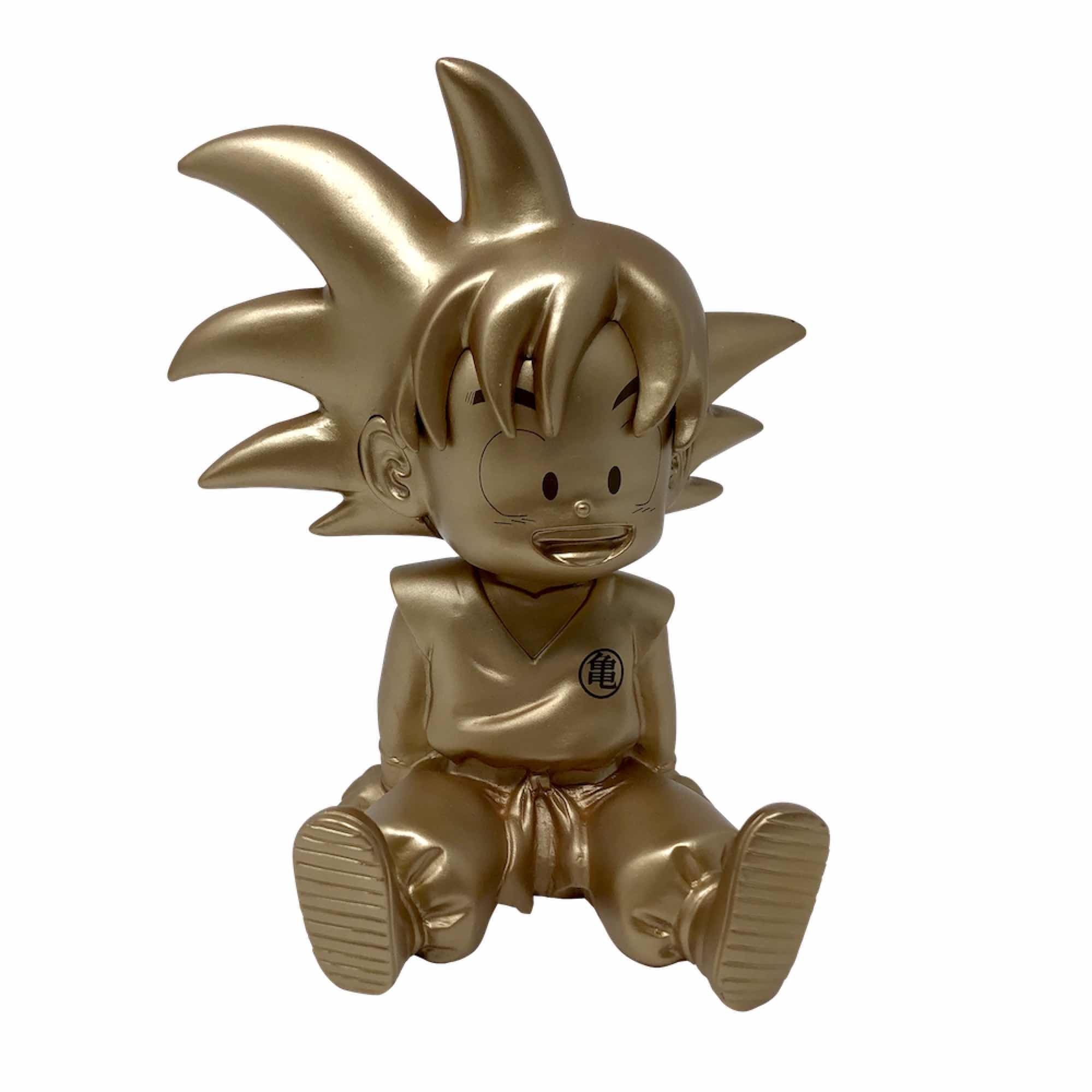 Figura hucha plastoy dragon ball son goku dorado