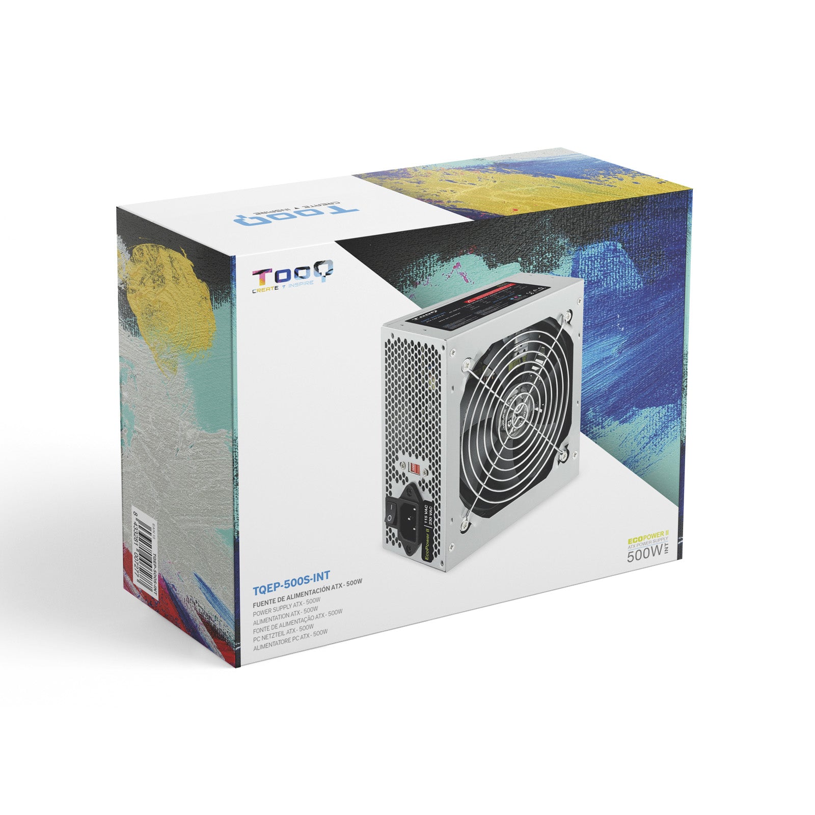 Fuente alimentacion tooq ep - ii tqep - 500s - int atx 500w