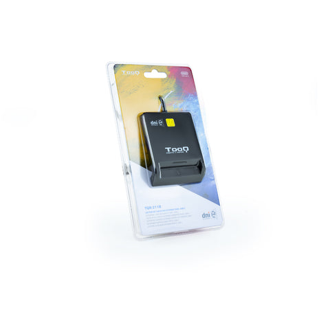 Lector de tarjetas externo tooq tqr - 211b dnie sim usb - c negro