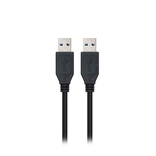 Cable usb nanocable 2m macho a macho 5gbps negro